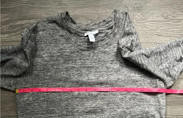 Daily/Ritual Heathered Gray Long Sleeve Crewneck Long Sweatshirt Size M Athletic - Image 7