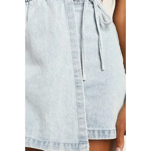 BlankNyc Don't You Know Denim Skort in Blue 29 Womens Jean Skirt Shorts - Image 4