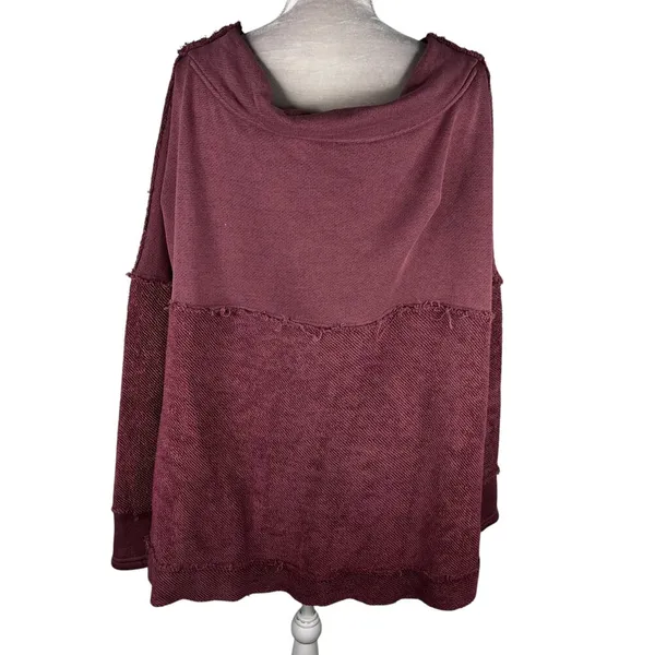 Free People Otto Slouchy Sweatshirt Tunic Oversized Jasper Rose M - Image 4