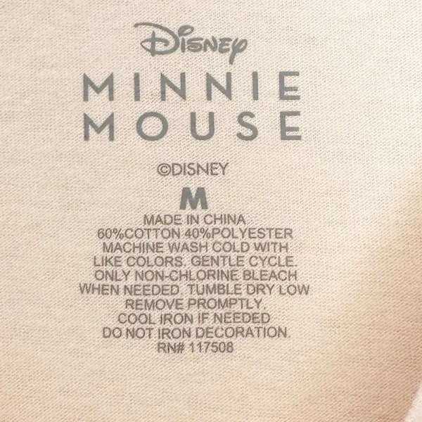DISNEY Minnie Mouse J’Adore Short Sleeve Tee Medium - Image 5