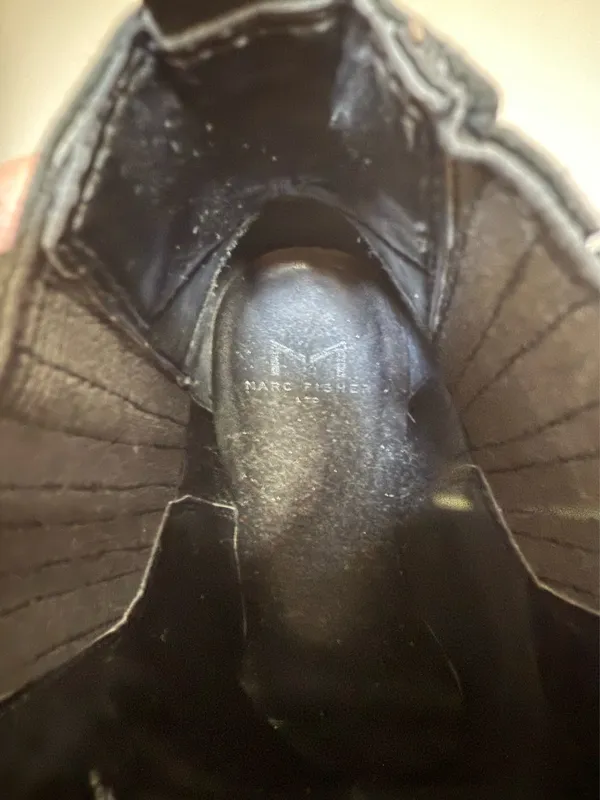 Marc Fisher Black Leather Boots - Image 4