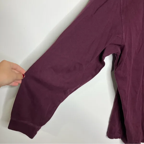 L.L.‎ Bean maroon mock neck turtleneck top size XL unisex size basics winter - Image 3