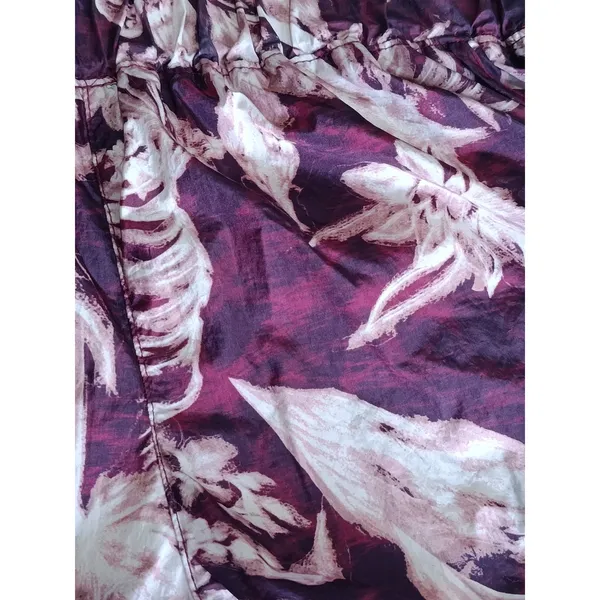 FP Movement Free People Women's Athletic Running Shorts Size S Burgundy Floral - Image 5