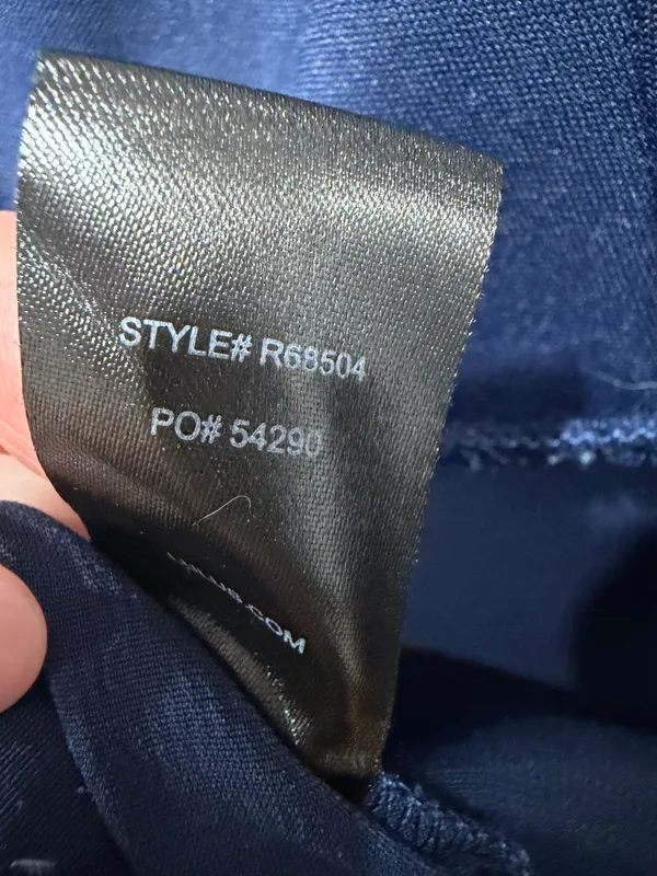 Lulus Navy Satin Jumpsuit Spaghetti Strap Wide Leg Elegant Evening Size medium - Image 9