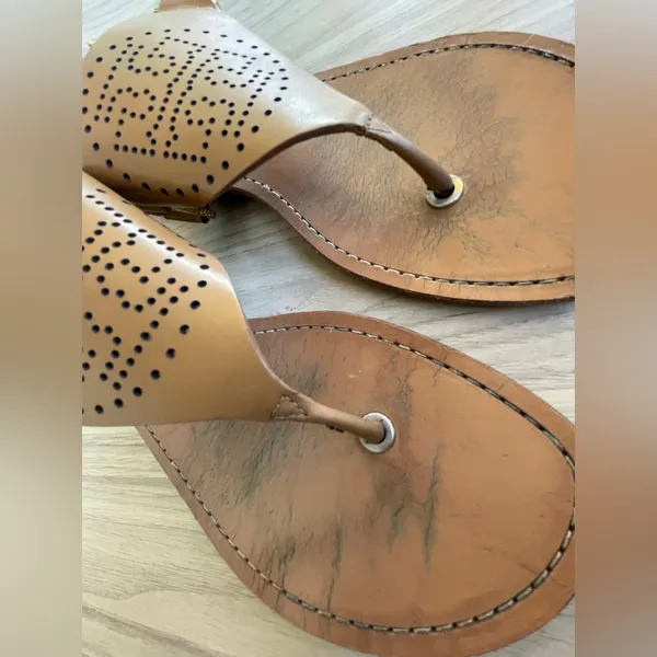 Tory Burch Tan Leather Sandals - Image 8