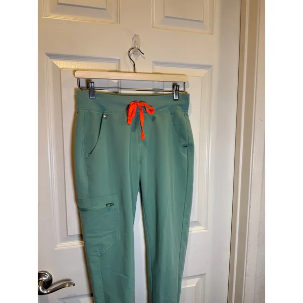 Figs Technical Collection Jade Green Zamora Jogger Scrub Pants Size XS - Image 5