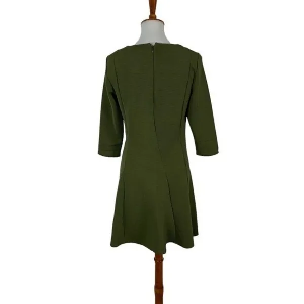 ASOS VILA Clothes Women’s Dress Small Green Long Sleeve Career Back Zip‎ - Image 4