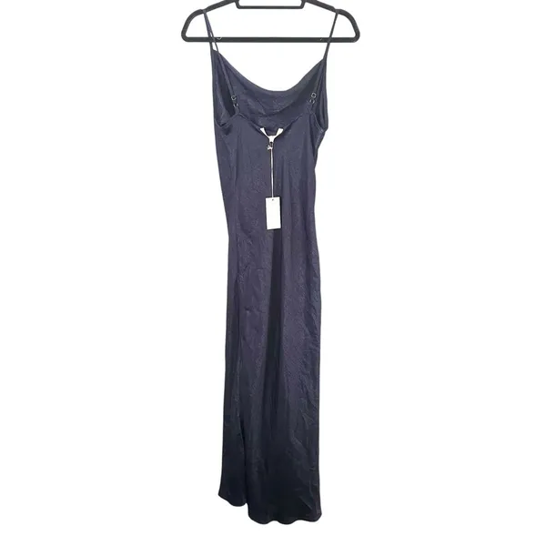 ANTHROPOLOGIE Hutch Cowlneck‎ Maxi Dress Navy NWT Medium - Image 2