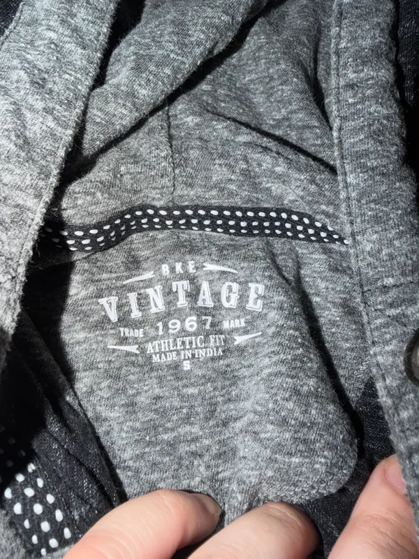 Buckle Grey long sleeve shirt with hood BKE - Image 4