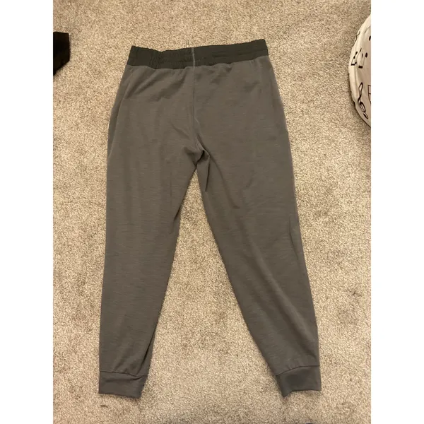 Vuori Lux Rib Performance Jogger Gray Ribbed Athleisure Lounge Pants, Size S - Image 10