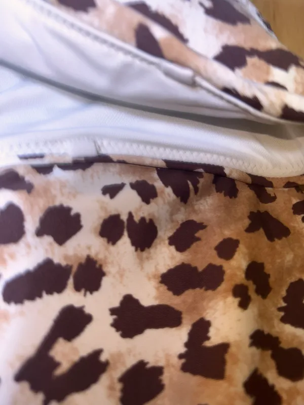 Aerie One Piece Full Coverage Swimsuit Animal Print Medium BNWTS $59.96 - Image 9
