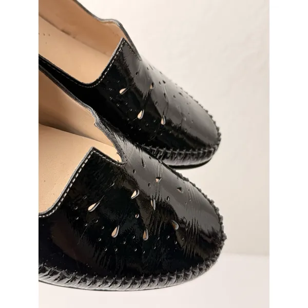 SAS Sonyo TriPad Comfort Black Patent Leather Pump‎ Sz11M Retro Grannycore Dance - Image 12