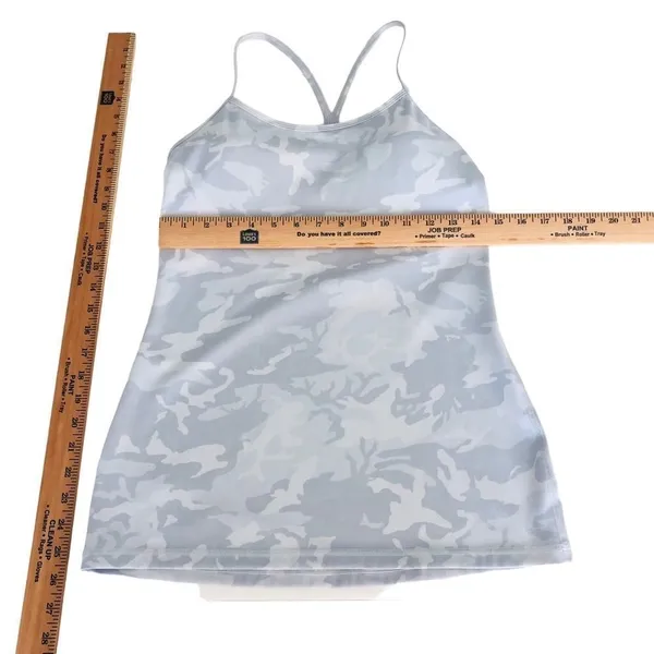Lululemon Power Y Tank Everlux Incognito Camo Alpine White Multi Size 8 Tank Top - Image 8