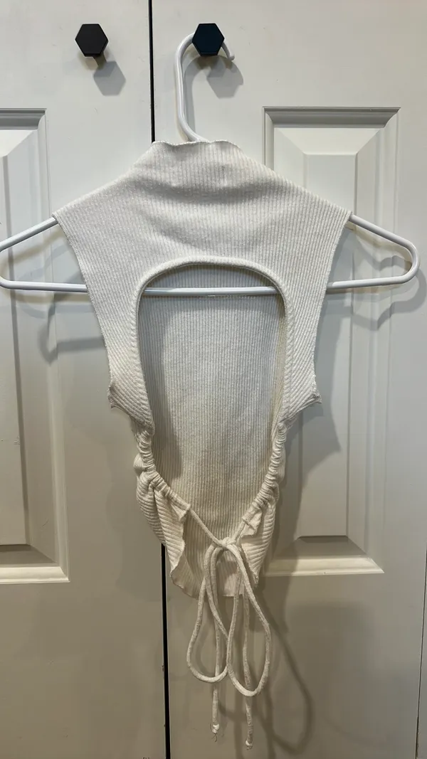 Grey Bandit White Tank Open Back - Image 5