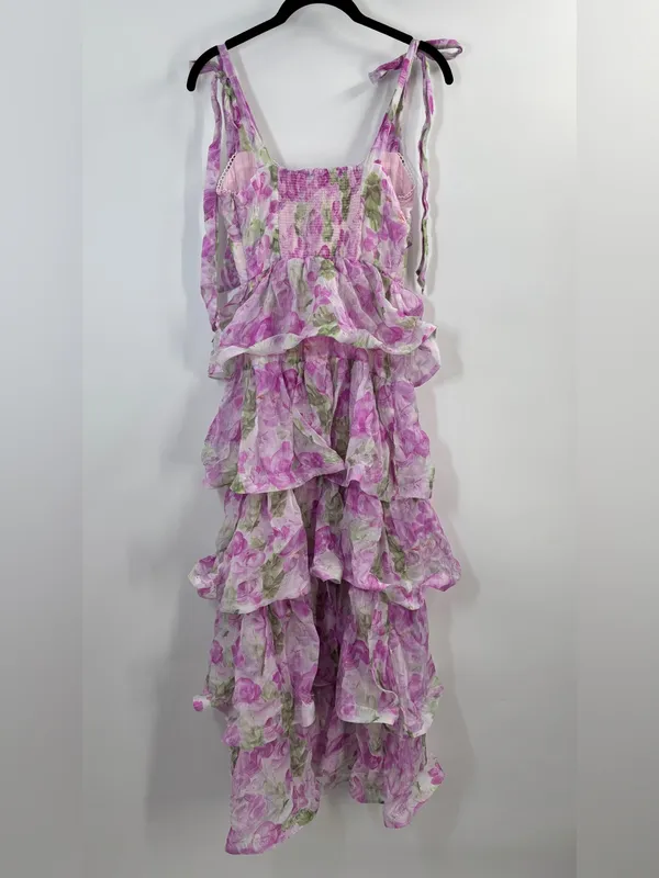 ASTR The Label Zirconia Tie Strap Floral Dress - Image 8