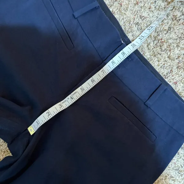 Anthropologie Size 8 The Essential Flare Dress Pants Trousers Navy Blue - Image 13