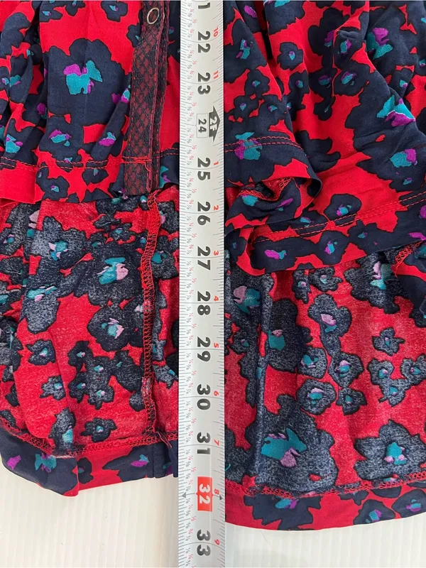 Free People Love Letter Tunic Top Mini Dress Red retail $128.00 - Image 10