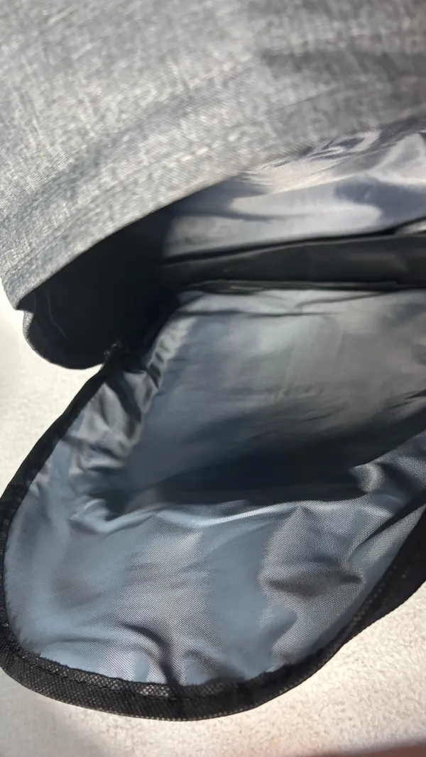 Lightweight Gray Backpack NWT Compartment Daypack For School Work Travel - Image 10