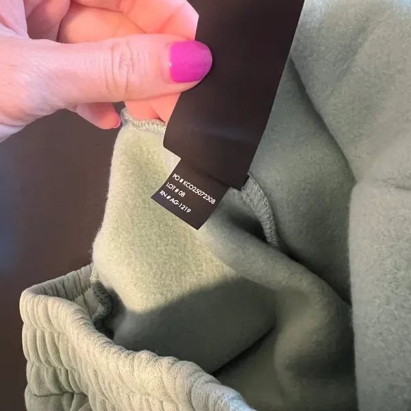 Comfrt Travel Sweatpants Joggers Aloe Mint Green Fleece Women's Small New‎ - Image 9