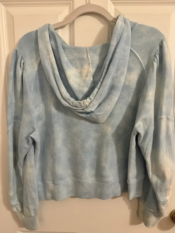 Love Shack Fancy Kirby Blue TieDye Hoodie - Image 4