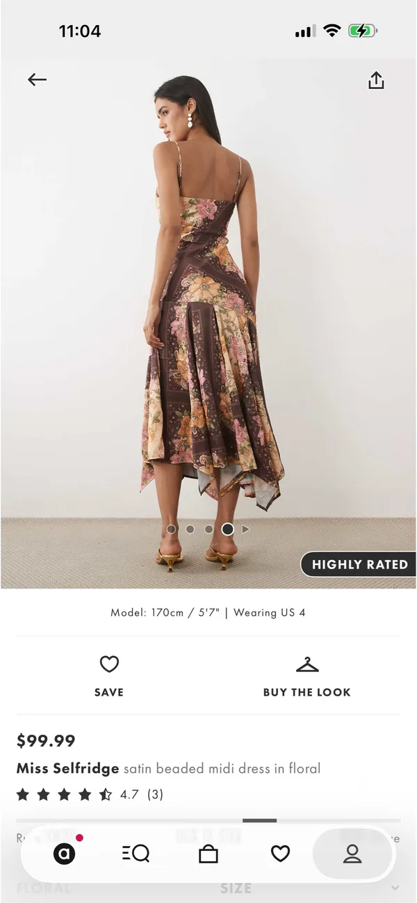 Miss Selfridge Dress Floral ASOS - Image 3