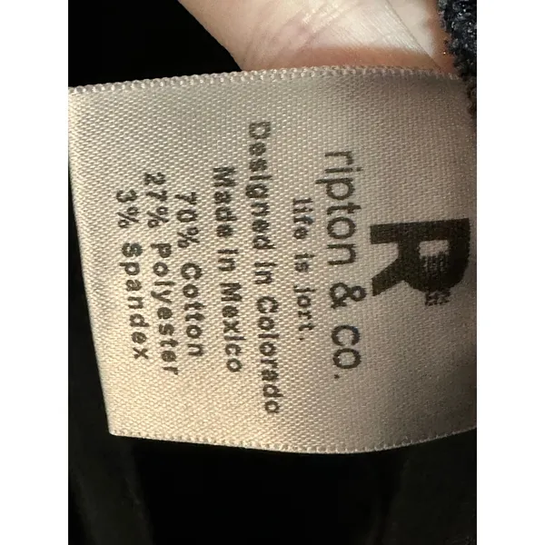 Ripton & Co Unisex Coverall Black Denim Jumpsuit Small NWT Utility Workwear - Image 7