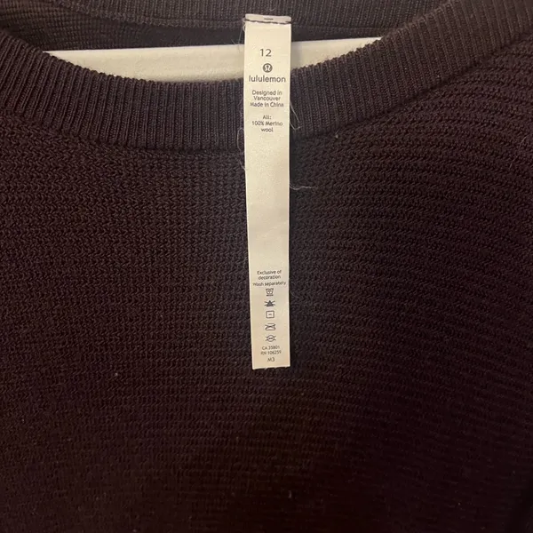 lululemon Sit in Lotus 100% Merino Wool Sweater - Image 4