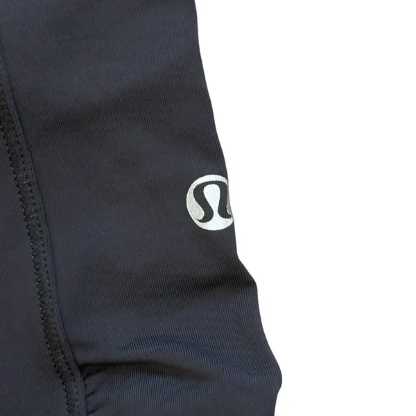 Lululemon‎ Athletica Grey Speed Track Ruched Bike Shorts Women's Size 4 - Image 5
