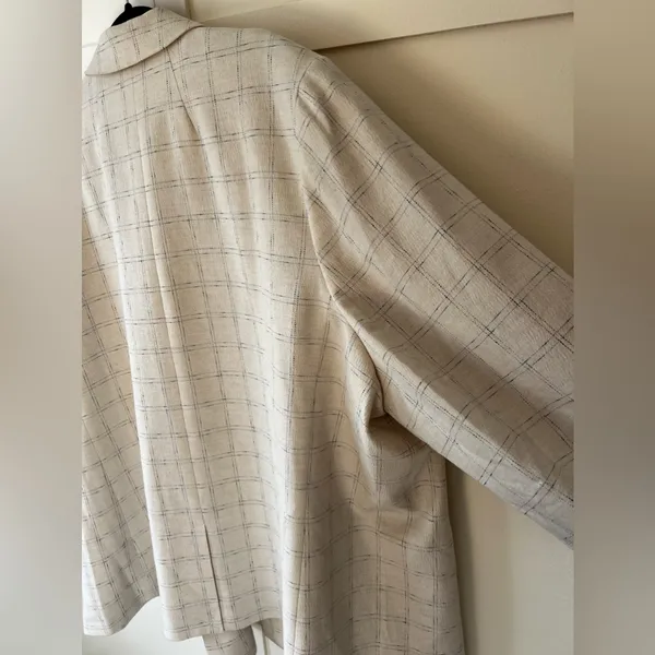Madewell Women’s NWT Plus‎ Caldwell Double-Breasted Blazer Ghent Plaid Size 4X - Image 10