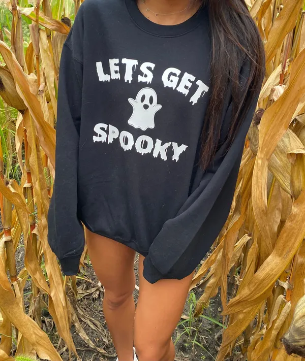 Let’s Get Spooky Crewneck Size XL - Image 3