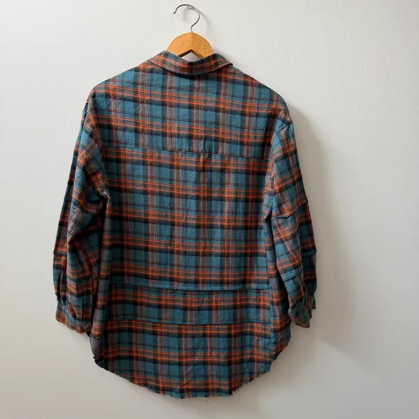 BURNOUT VINTAGE Teen Spirit Flannel in Green - Size Small - NWT New - Image 2