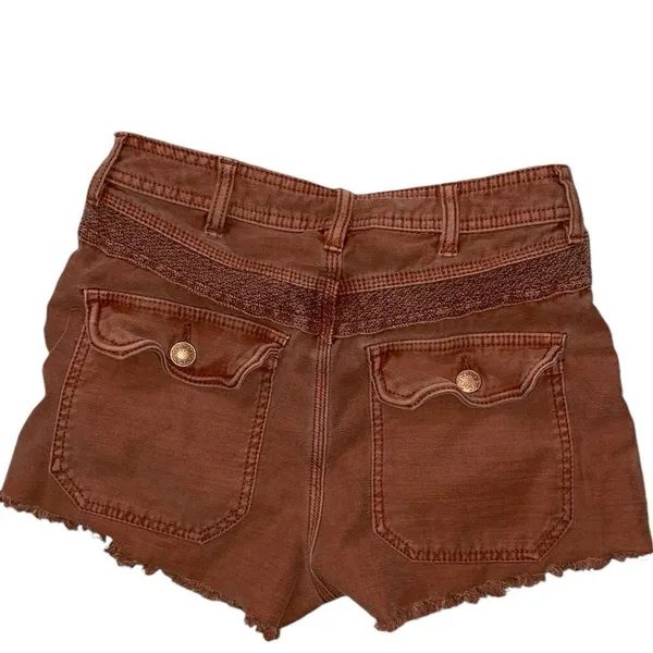 Free People Great Expectations Lace Cutout Shorts Size 2 - Image 3