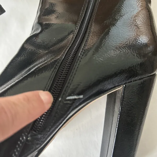 Jessica Simpson Narelle Women's Boots Black Patent Size 8.5 M‎ - Image 6
