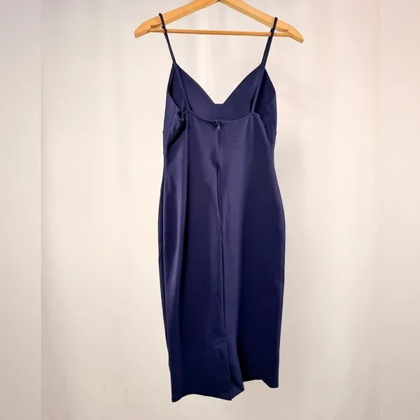 NWT Lulus Don't Tell 'Em Bodycon Midi Dress in Navy‎ Blue Size Small - Image 6