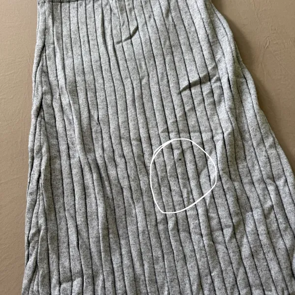 Static Rib Knit Column Midi Skirt - Image 7
