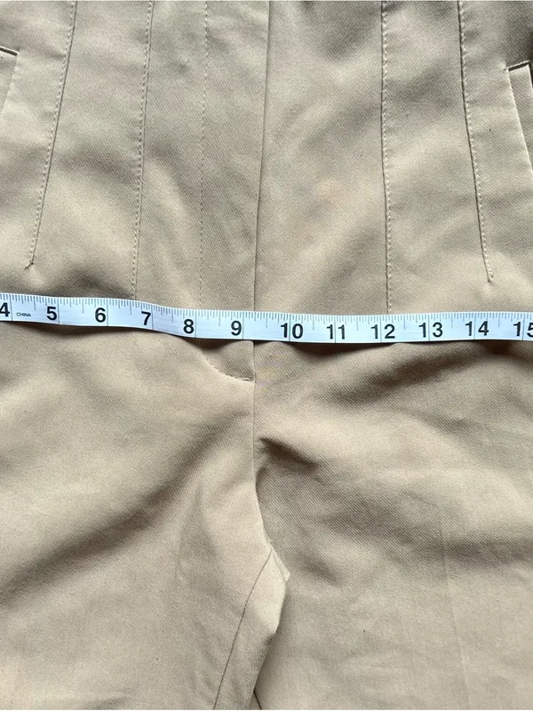Zara Beige High-Waist Tapered Pants - Image 6