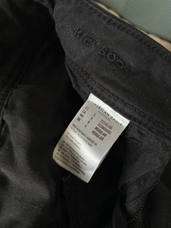 American Eagle Kick Boot Khaki Pants - Image 2