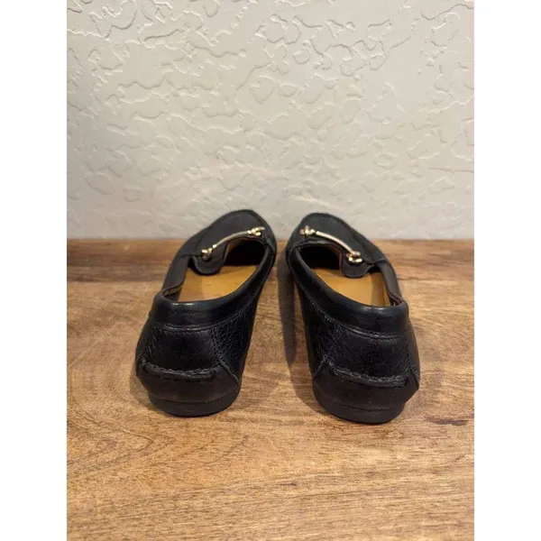 COACH WOMEN'S “OLIVE” Black PEBBLE GRAIN LEATHER LOAFER SHOE SZ 7 A7751 - Image 7