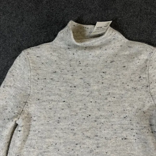 Madewell Donegal Smoke Roll Neck Wool Blend Sweater Grey K5410 Womens Small NWT - Image 12