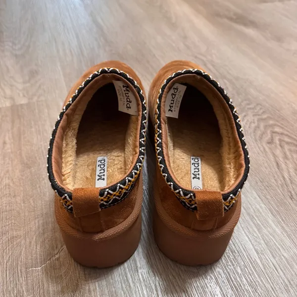 Mudd Stormy Brown Chestnut Suede Platform Clog 10 - Image 6