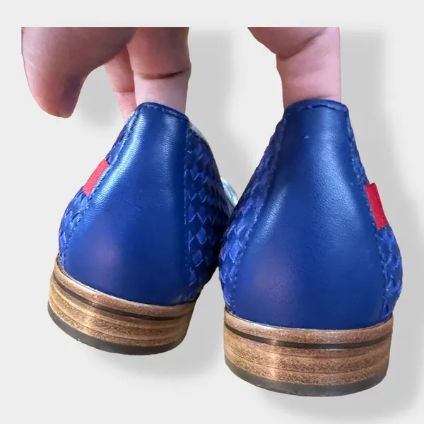 Marc Joseph New York Leather Columbus Flats‎ in Blue size 7.5 - Image 7