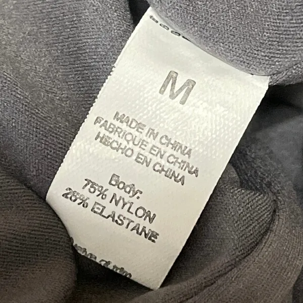 Qinsen Women's Dark Gray Short Sleeve Square Neck Stretch T Shirt Tee Top Size M - Image 5