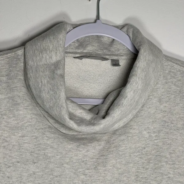 Athleta Womens Gray Cowl Neck Pullover Sweatshirt‎ Thumbholes Size S 8537 - Image 6