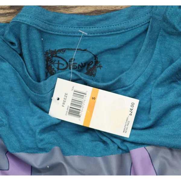 Disney Juniors Stitch Graphic Tunic T-Shirt Tee Blue S - Image 3