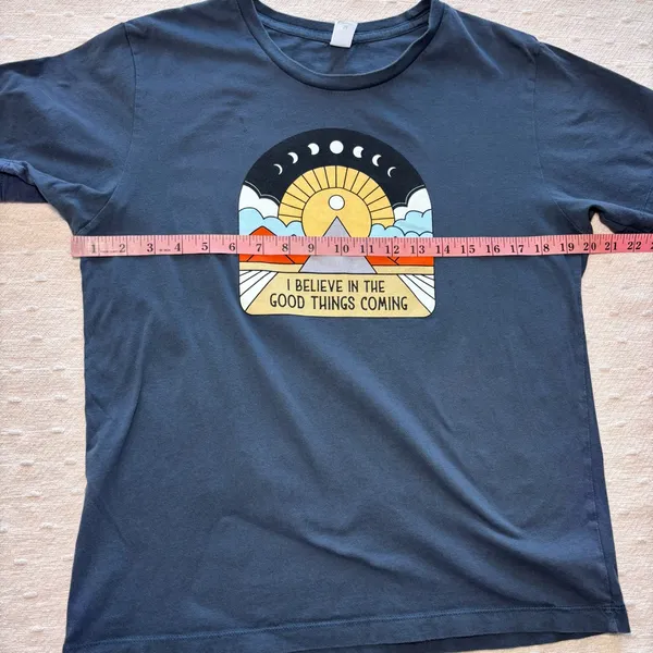 Alternative All‎ Seeing Eye Youth T-Shirt Navy Graphic T-Shirt with Positive Message Size M - Image 4