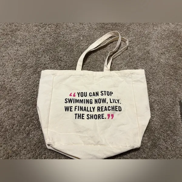 (Colleen Hoover) It Ends With Us Tote Bag: 18” - Image 2