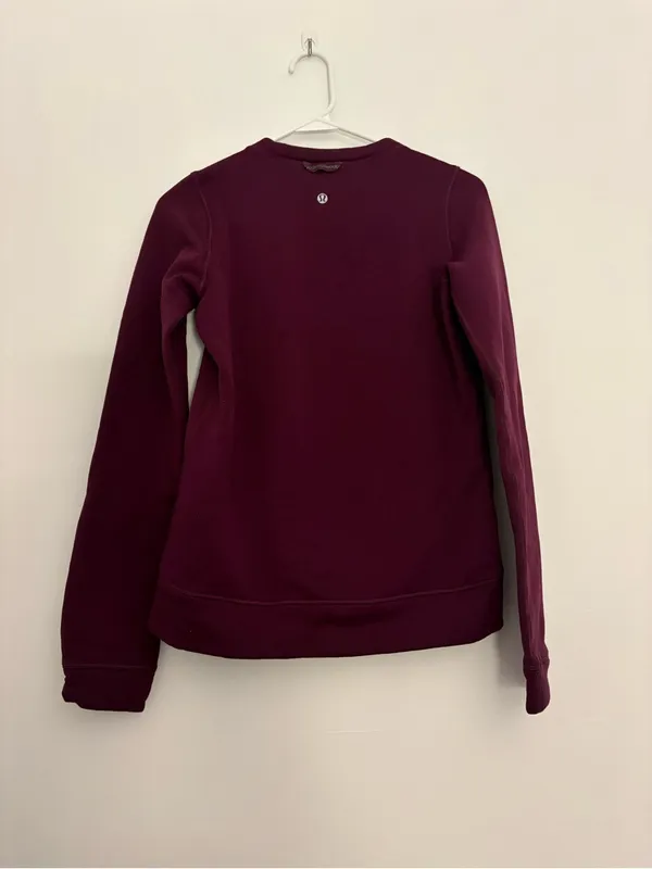 Lululemon Plum Crewneck Sweatshirt Small Purple - Image 2