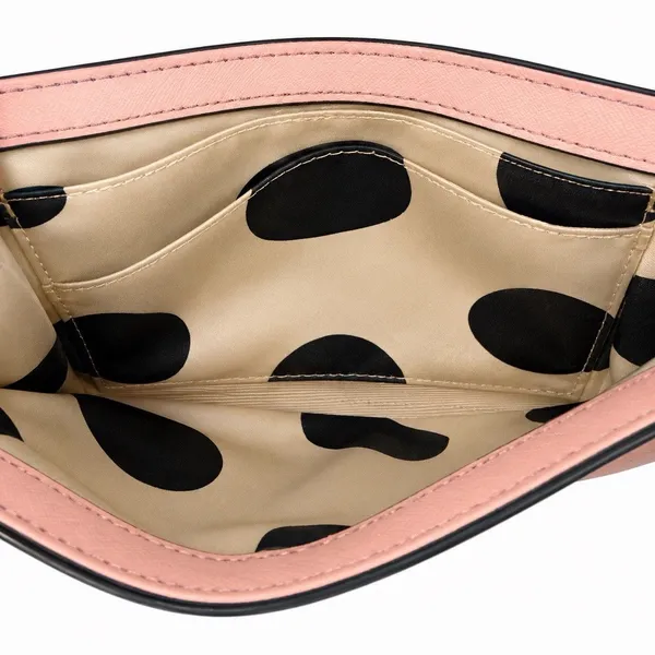 Kate Spade New York Pink Saffiano Leather Crossbody Clutch Bag Convertible - Image 7