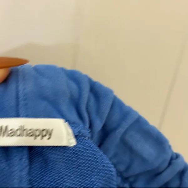 Madhappy Classic Midweight Sweatpants Blue XS Cotton Logo Joggers - Image 7