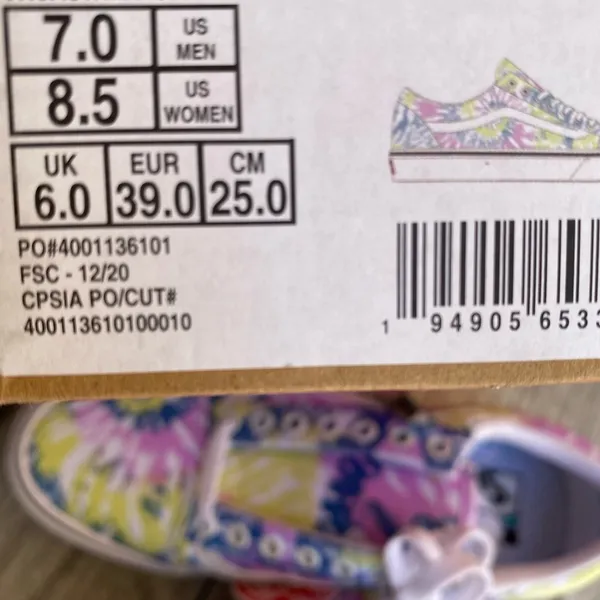 Vans tie dye Comfycush sneakers women’s 8 - Image 7